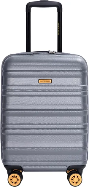 18.5" Carry On Suitcase - Hard Shell Spinner Luggage, A Approved for Airlines, Dark Grey