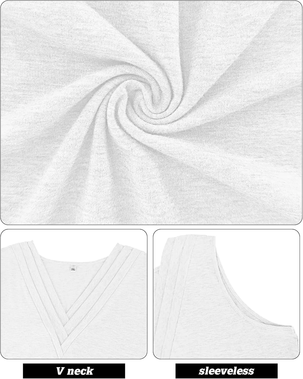 AUSELILY Womens Summer Tank Tops Causal Ladies Dressy Sleeveless V Neck Loose Tunic Shirts 2024 New Camisoles