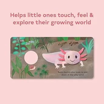 Baby Axolotl Finger Puppet Board Book