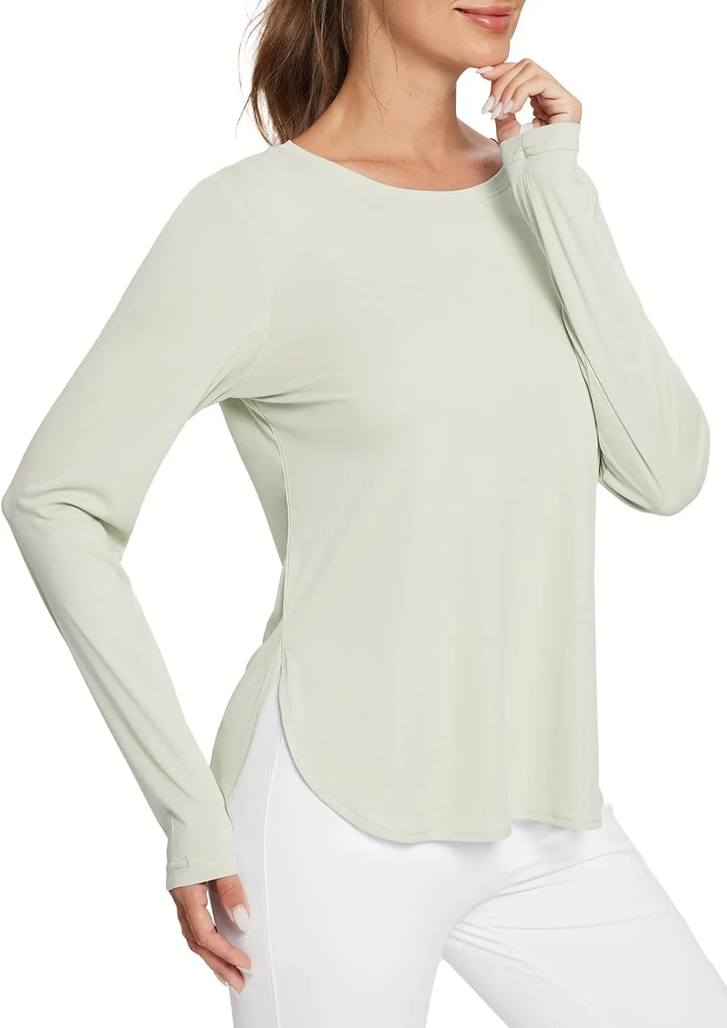 BALEAF Women's Sun Shirts UPF 50  Long Sleeve Hiking Tops Lightweight Quick Dry UV Protection Outdoor Clothing