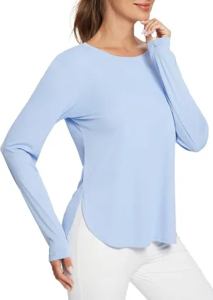 BALEAF Women's Sun Shirts UPF 50  Long Sleeve Hiking Tops Lightweight Quick Dry UV Protection Outdoor Clothing