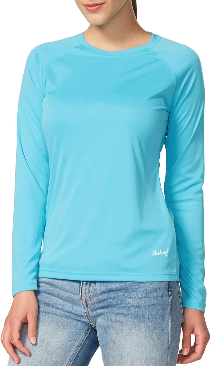 baleaf Women's UPF 50  Sun Shirts Long Sleeve UV Protection Rash Guard Lightweight Quick Dry SPF Hiking Tops Outdoor