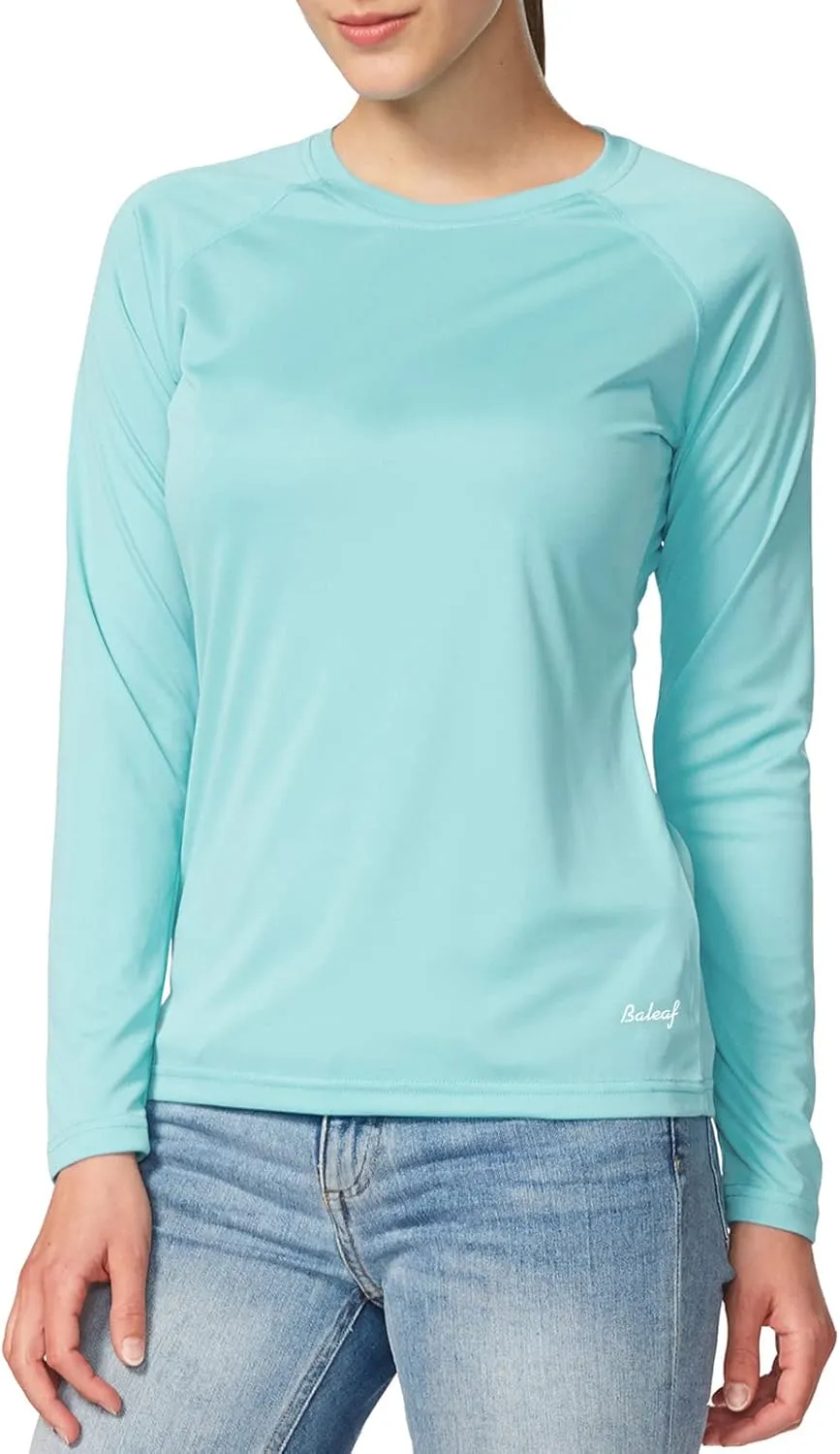 baleaf Women's UPF 50  Sun Shirts Long Sleeve UV Protection Rash Guard Lightweight Quick Dry SPF Hiking Tops Outdoor