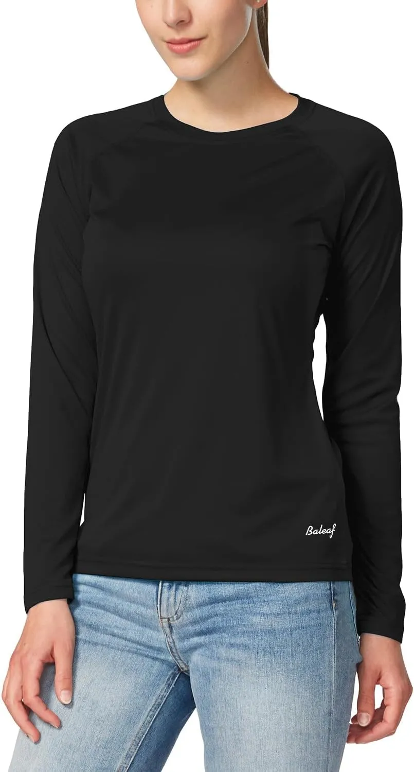 baleaf Women's UPF 50  Sun Shirts Long Sleeve UV Protection Rash Guard Lightweight Quick Dry SPF Hiking Tops Outdoor