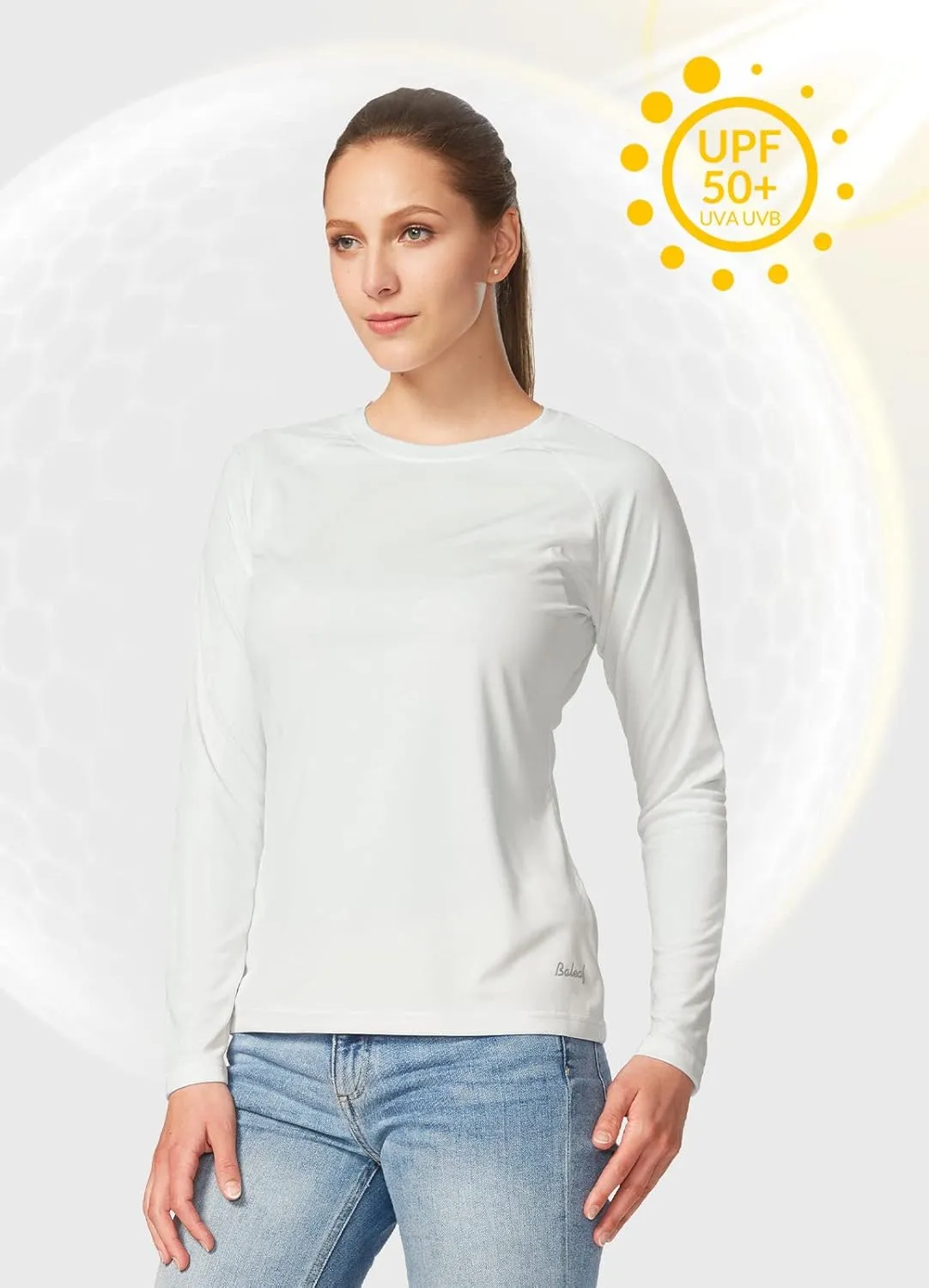 baleaf Women's UPF 50  Sun Shirts Long Sleeve UV Protection Rash Guard Lightweight Quick Dry SPF Hiking Tops Outdoor