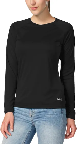 baleaf Women's UPF 50  Sun Shirts Long Sleeve UV Protection Rash Guard Lightweight Quick Dry SPF Hiking Tops Outdoor