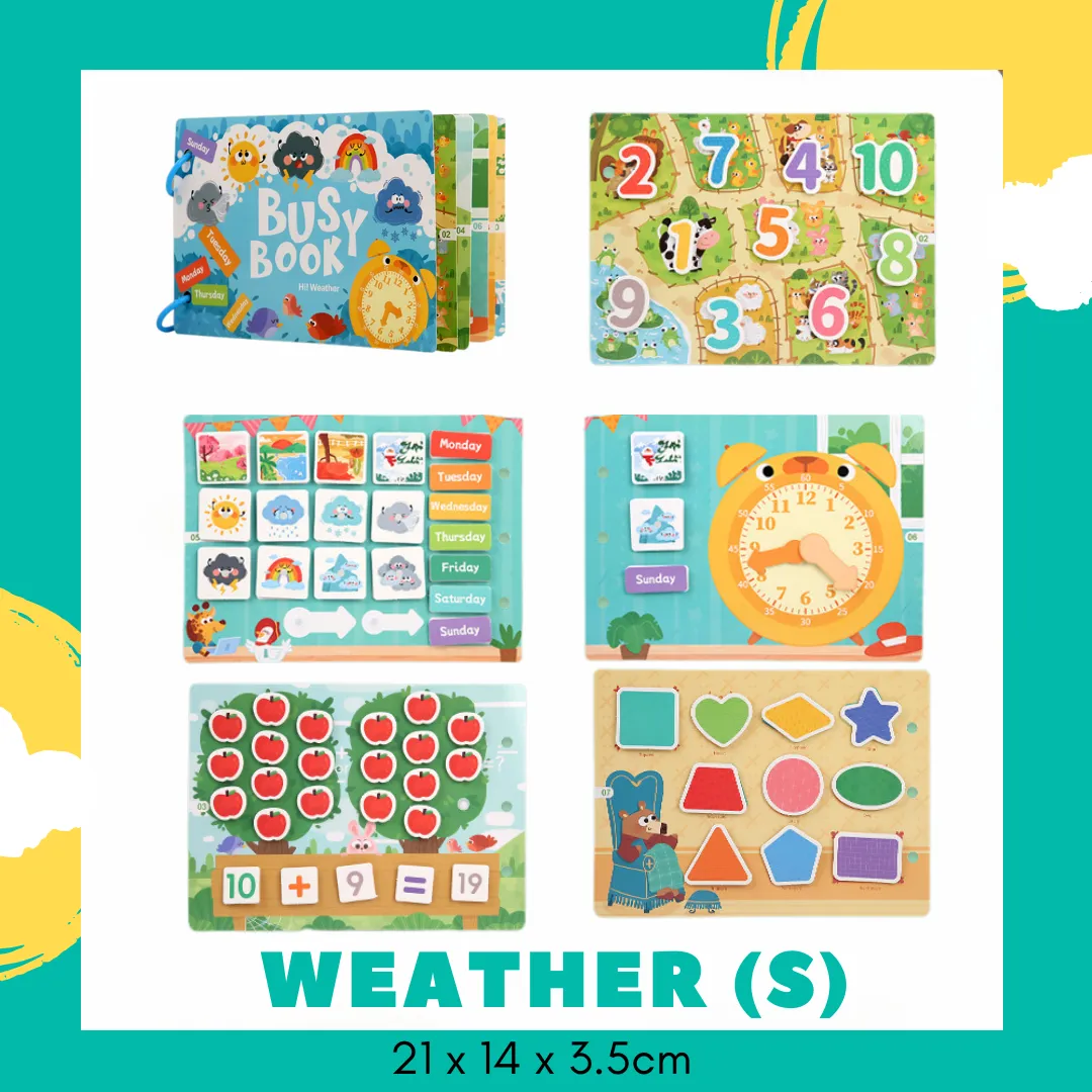 Busy Books for Preschoolers (Various Topics & Themes)