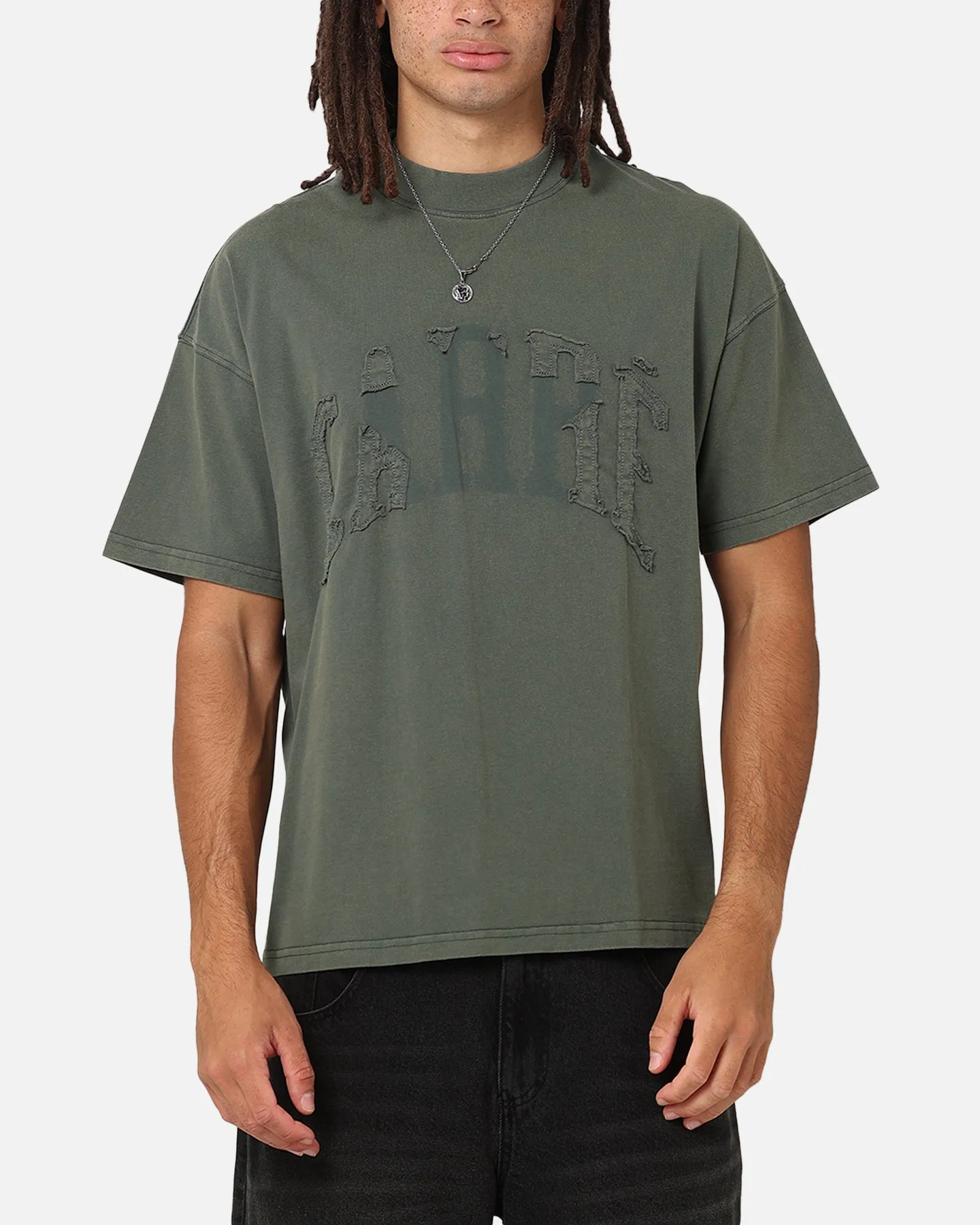 Carre Con-Star Oversized T-Shirt Rinsed Moss Green