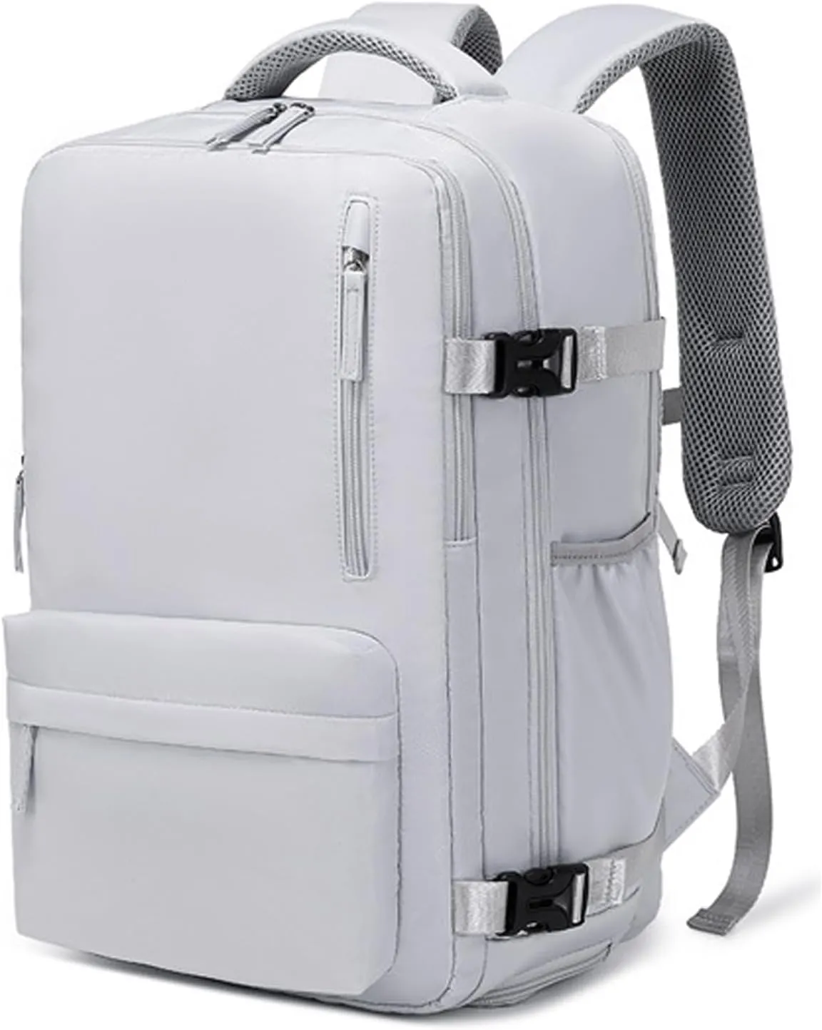 Easypacker Travel Backpack for Women Men, Easy Packer 35L Travel Bag, Expandable Waterproof with Shoe Compartment & USB Hole (Gray)