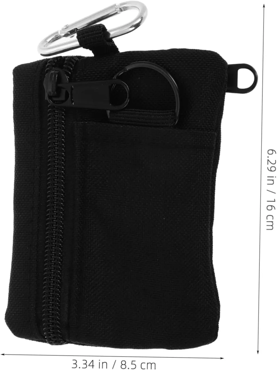 Electronic Organizer Waist Keychain Mini Makeup Bag Army Pouch Keychain Storage Travel Chain Wristlet Accessory