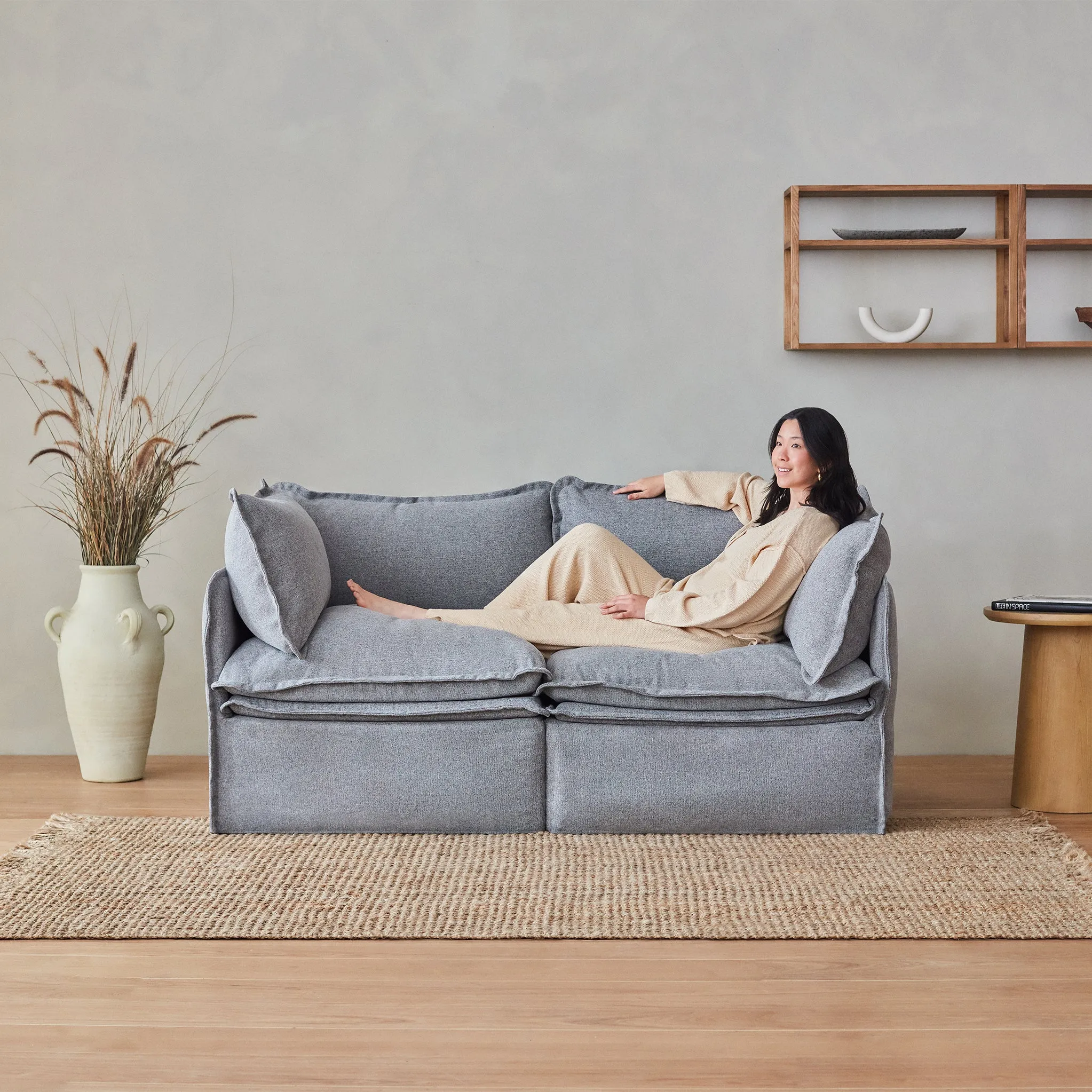 Elevate Comfort Layer Set for Corner Chair | Blended Weave in Oat