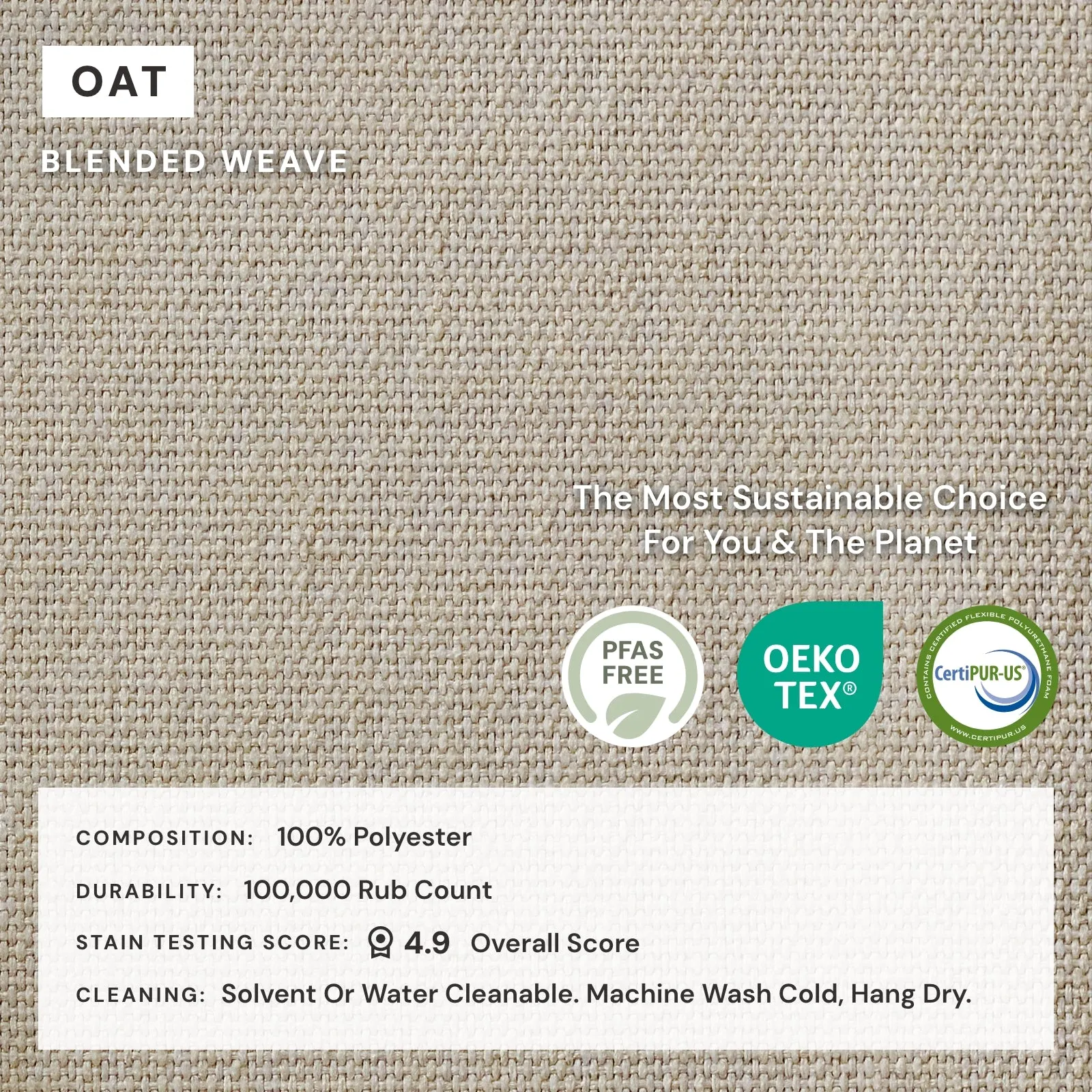 Elevate Comfort Layer Set for Corner Chair | Blended Weave in Oat
