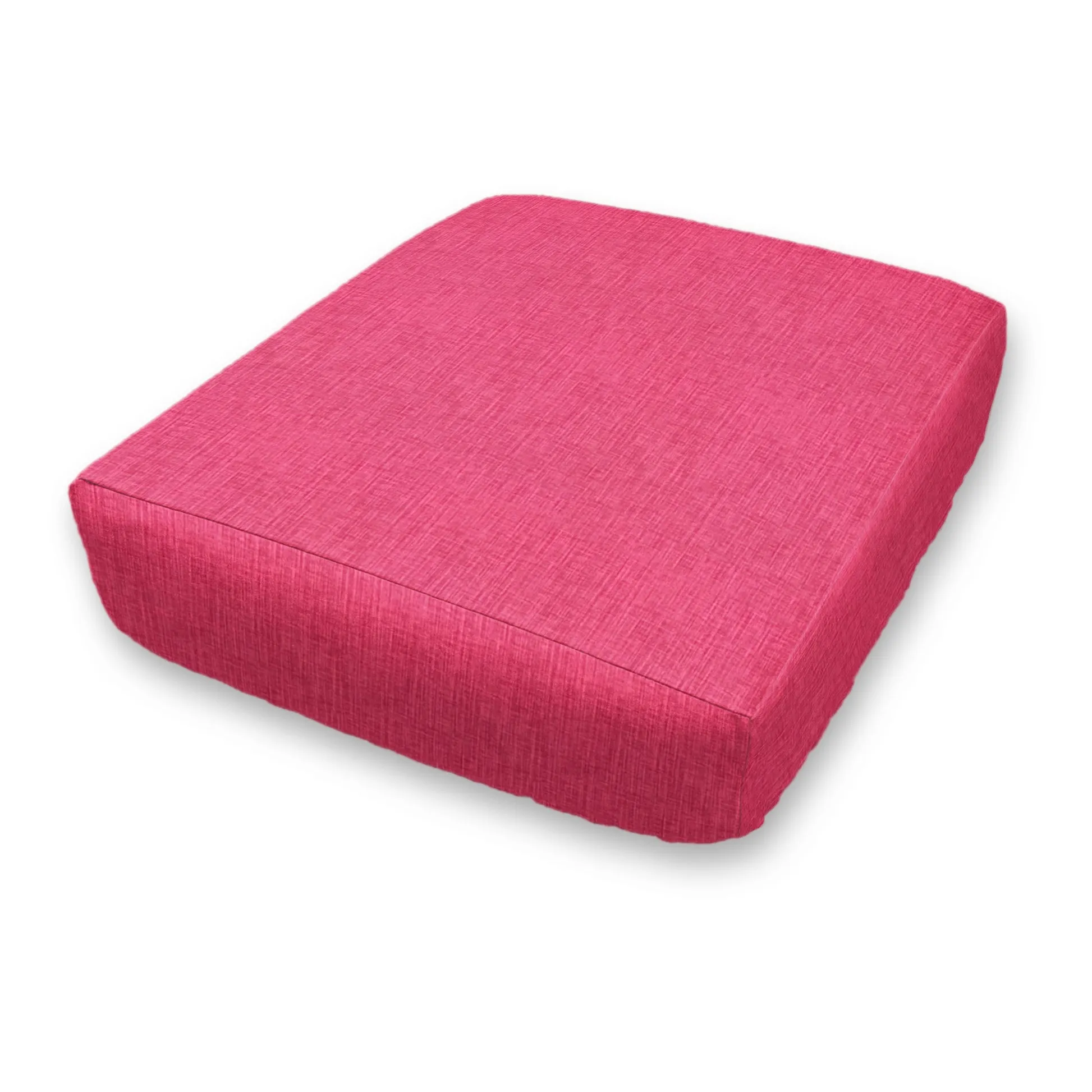 Faulkner Solid Cotton Slub Custom Elastic Fitted Cushion Cover, Protective Couch Cushion Cover, Replacement Cushion Cover - Choice of Color