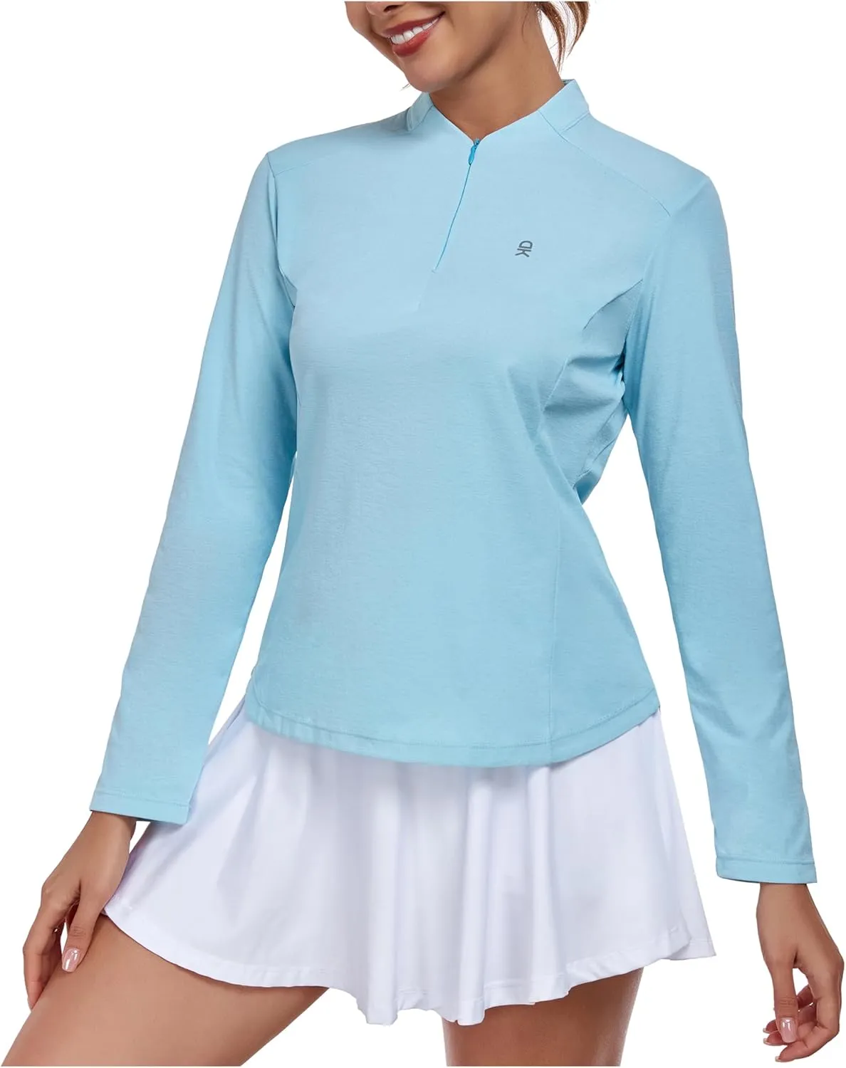Little Donkey Andy Women's UPF50  Shirts 1/4 Zip Long Sleeve Pullover Quick Dry Lightweight Golf Hiking Tops Rash Guard