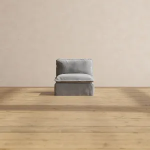 Modular Performance Armless Chair in Ash | Relaxed Blend