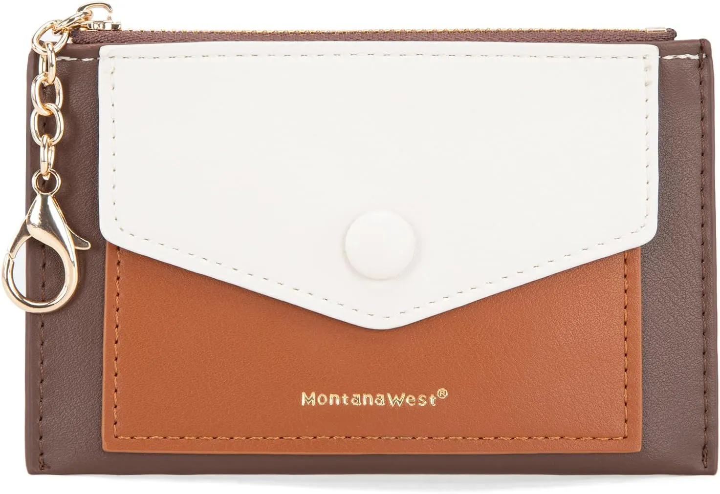Montana West Slim RFID Blocking Credit Card Wallet for Women with Keychain and ID Slot Cardholder for Everyday Use and Gifting with Coin Pocket