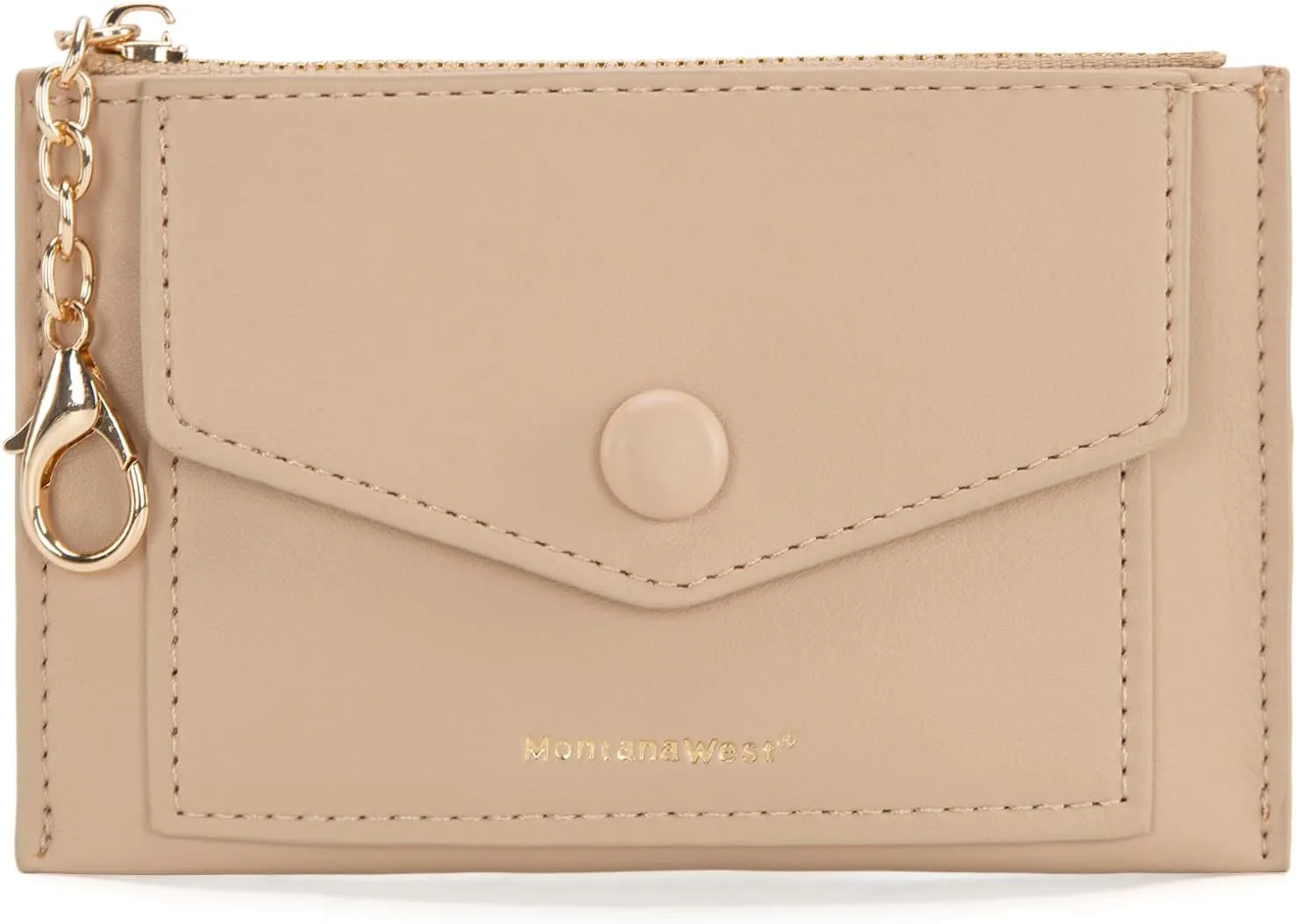 Montana West Slim RFID Blocking Credit Card Wallet for Women with Keychain and ID Slot Cardholder for Everyday Use and Gifting with Coin Pocket