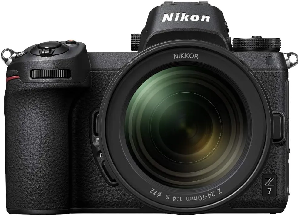 Nikon Z7 Mirrorless Camera Body FX-Format Full-Frame 4K Ultra HD with NIKKOR Z 24-70mm f/4 S Lens Kit and Deco Gear Travel Gadget Bag Case with Extra Battery & Accessory Kit Editing Software Bundle