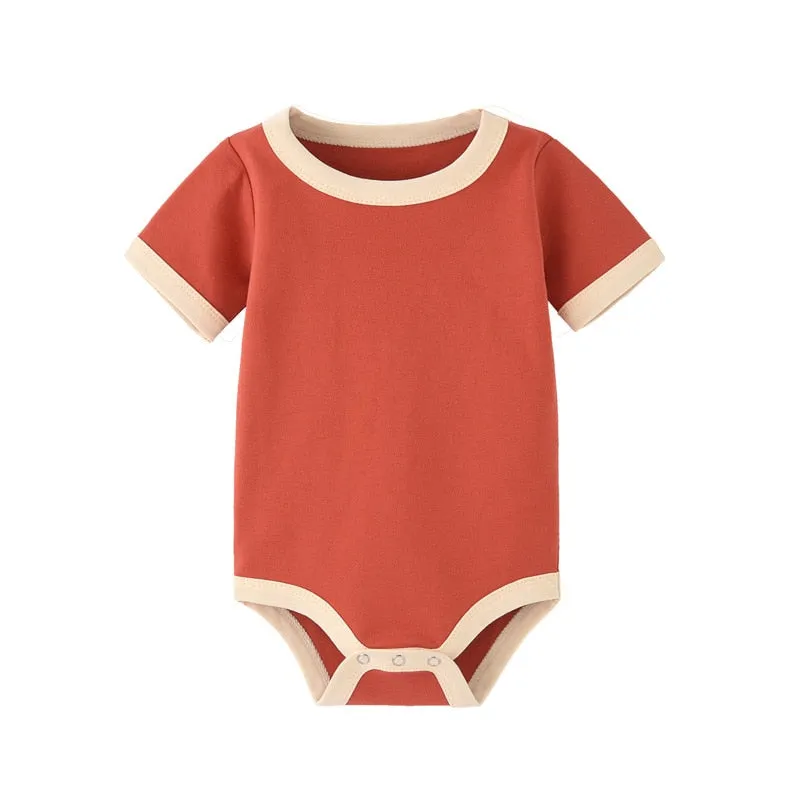 Organic Cotton Summer Boy Rompers