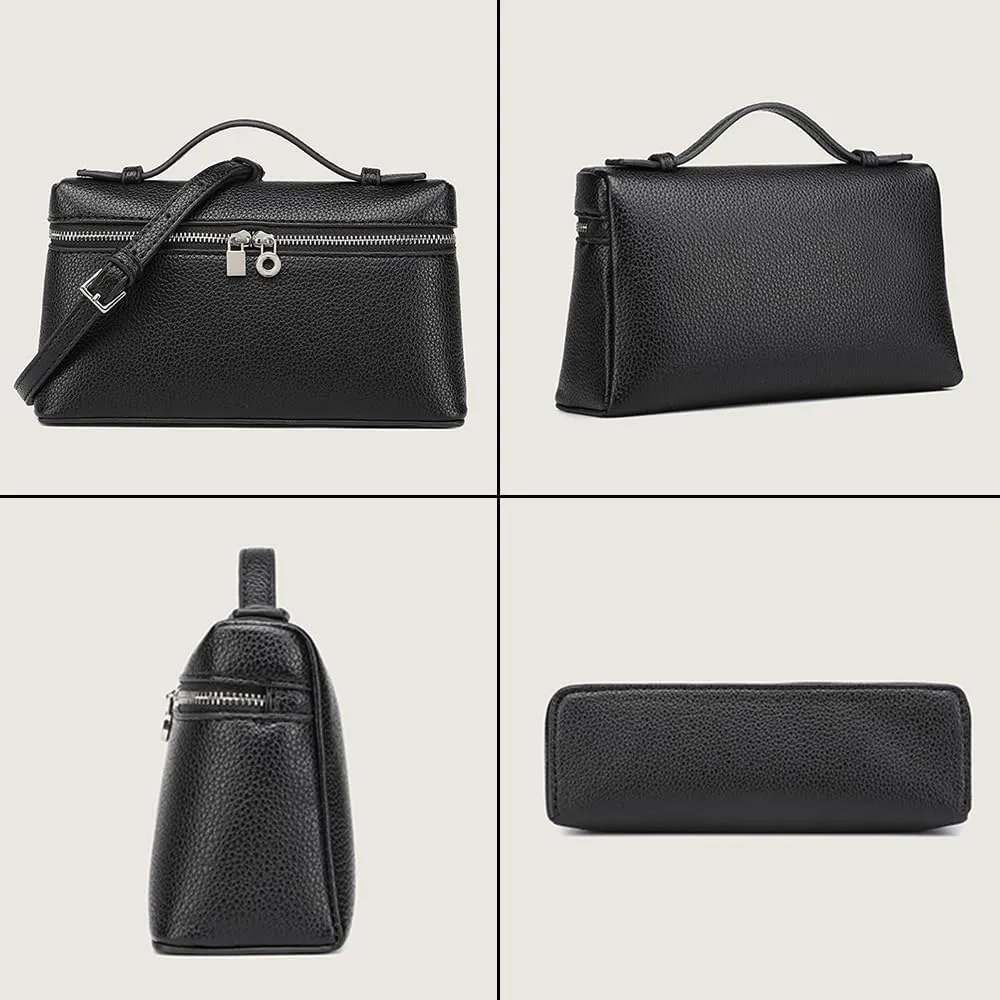 Rejolly Crossbody Bag for Women Small Top-Handle Pouch Purse Designer Shoulder Handbag Quiet Luxury Leather Trendy Purse