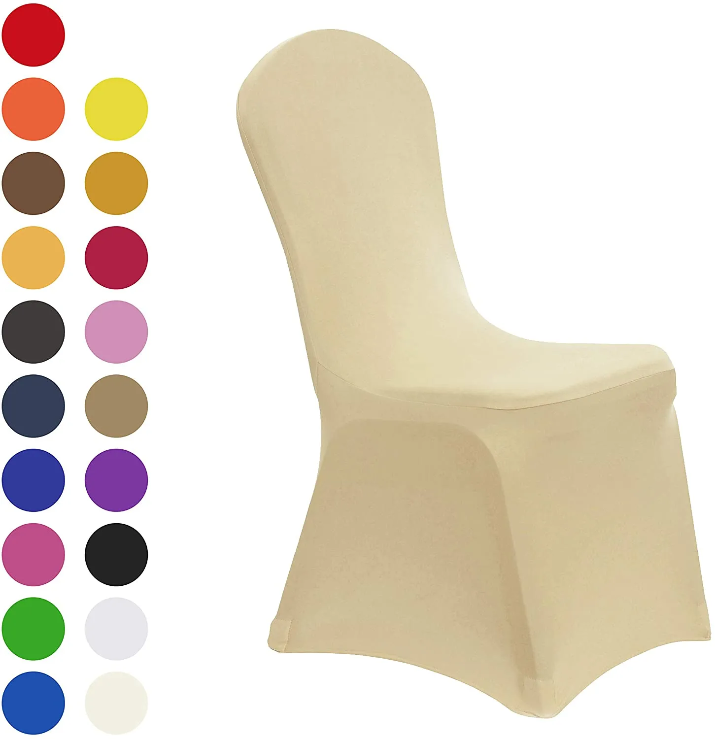 Set of 10. Spandex Dining Room Chair Covers Universal Stretch Chair Slipcovers