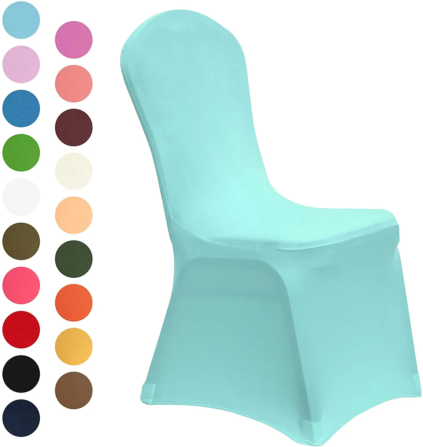 Set of 10. Spandex Dining Room Chair Covers Universal Stretch Chair Slipcovers
