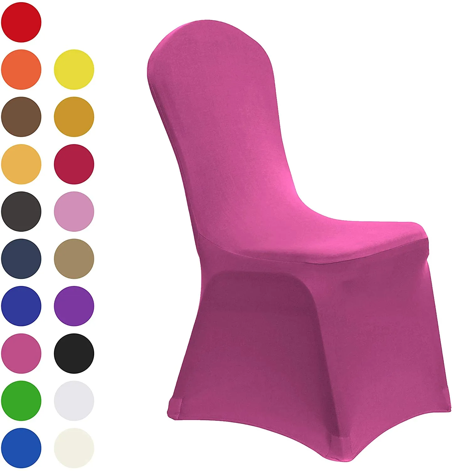 Set of 10. Spandex Dining Room Chair Covers Universal Stretch Chair Slipcovers