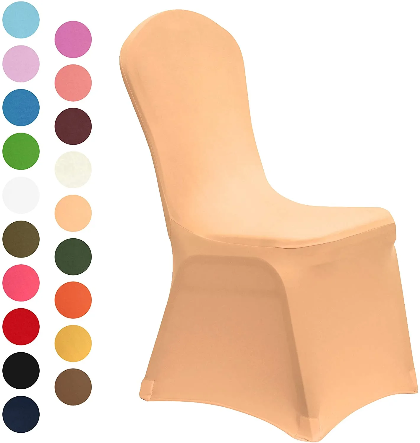 Set of 10. Spandex Dining Room Chair Covers Universal Stretch Chair Slipcovers