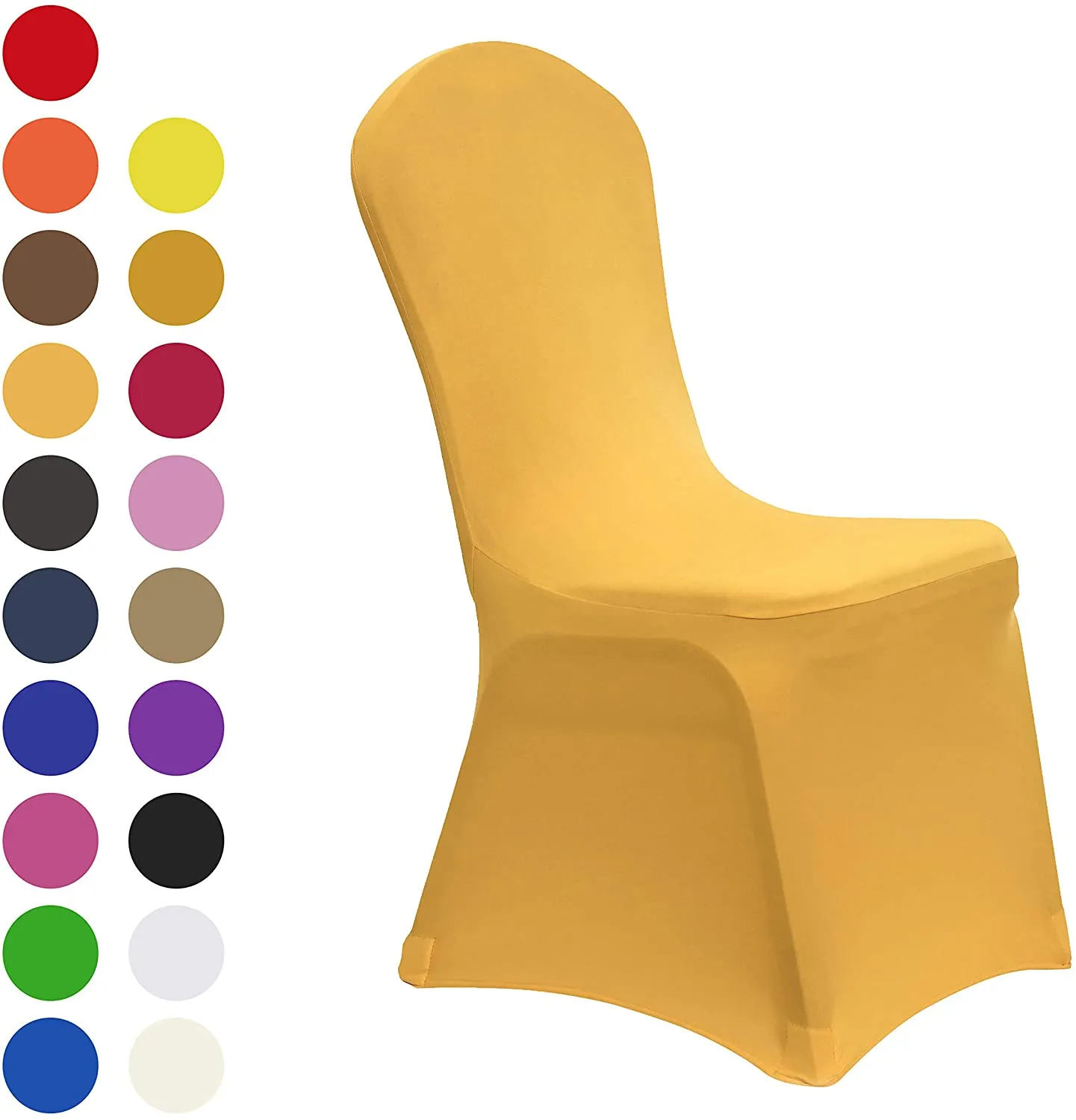 Set of 10. Spandex Dining Room Chair Covers Universal Stretch Chair Slipcovers