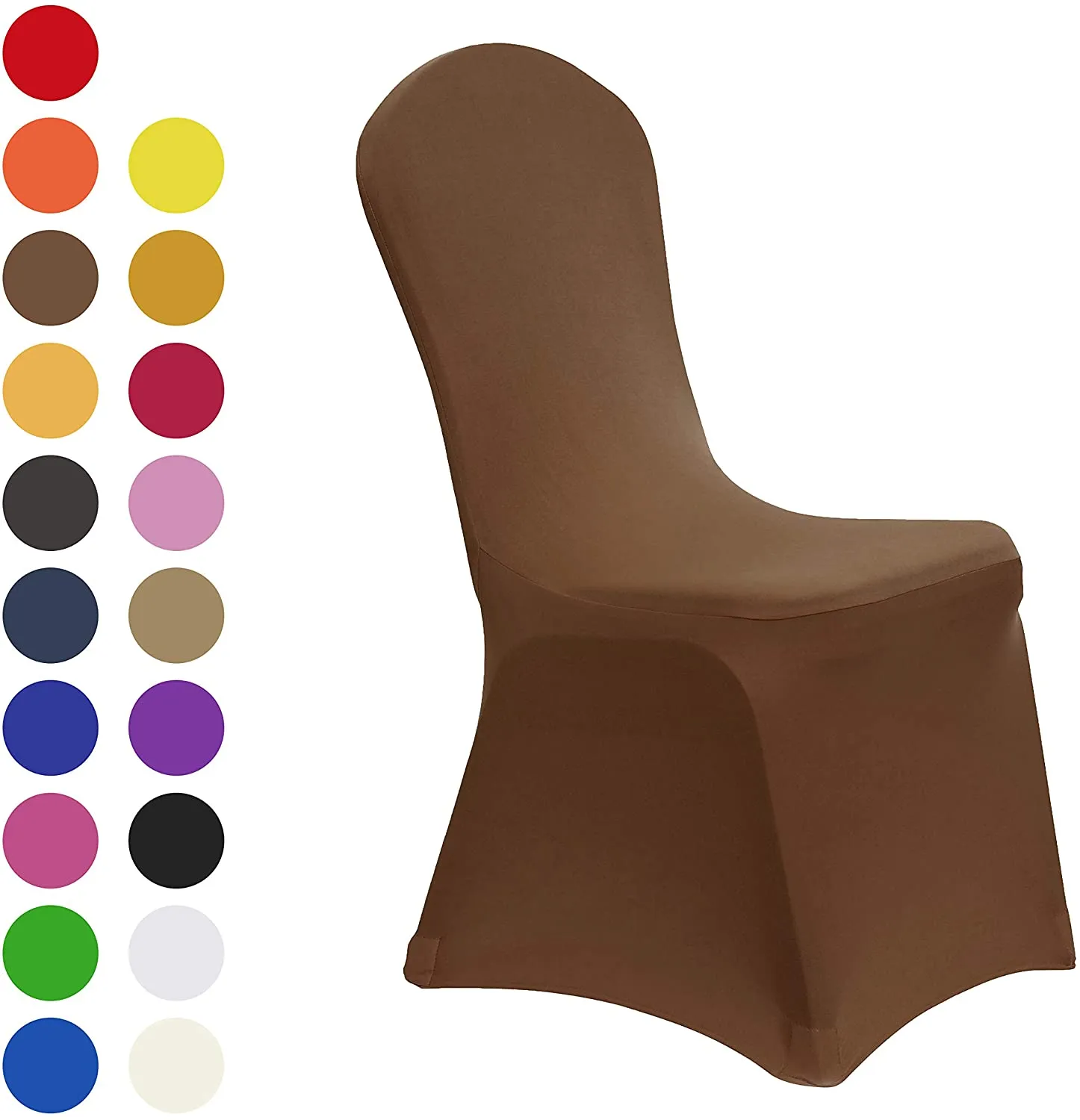 Set of 10. Spandex Dining Room Chair Covers Universal Stretch Chair Slipcovers