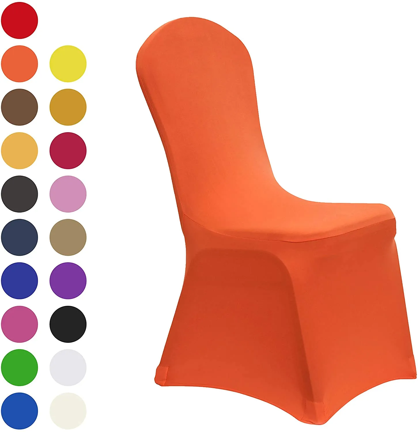 Set of 10. Spandex Dining Room Chair Covers Universal Stretch Chair Slipcovers