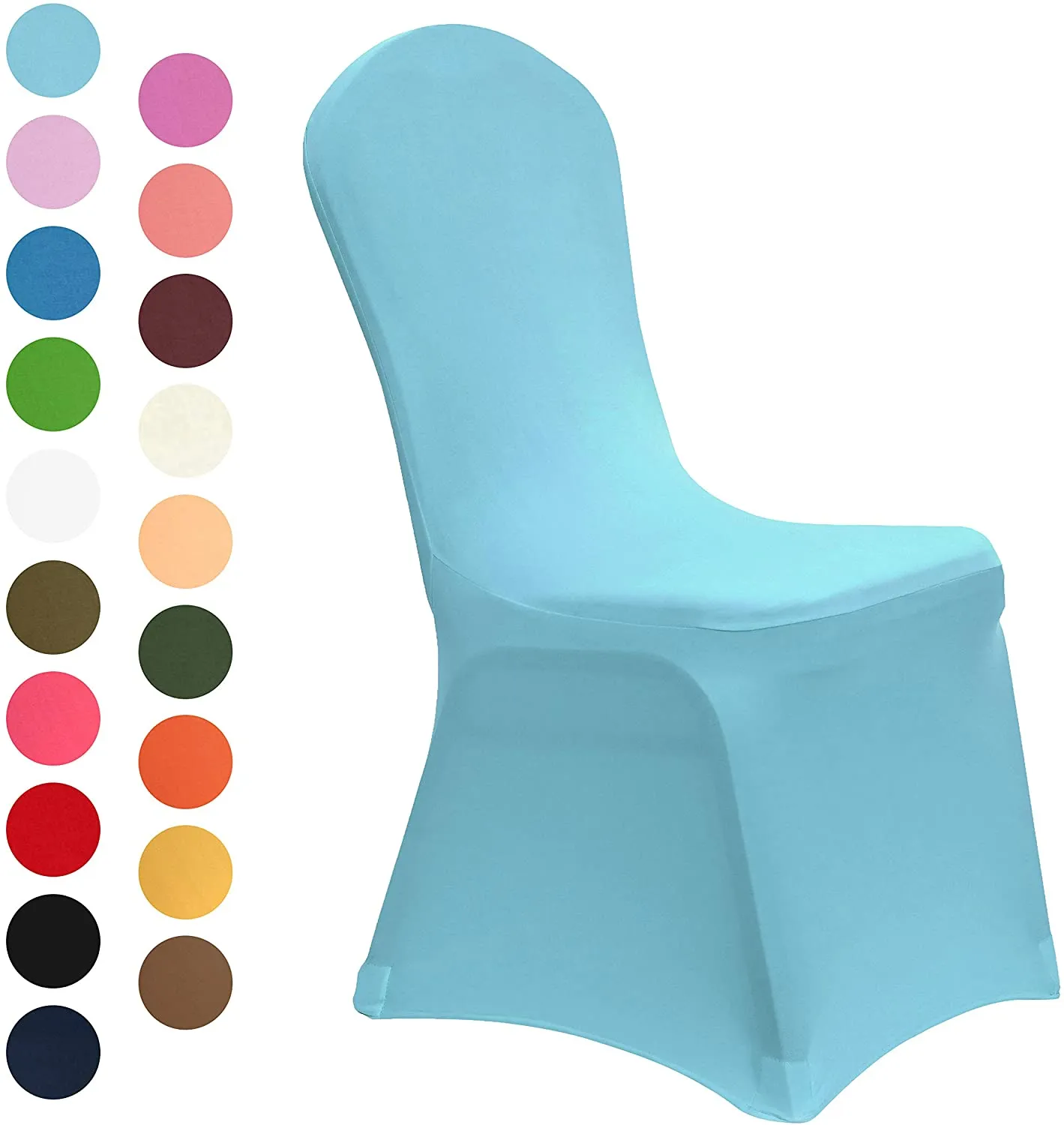 Set of 10. Spandex Dining Room Chair Covers Universal Stretch Chair Slipcovers
