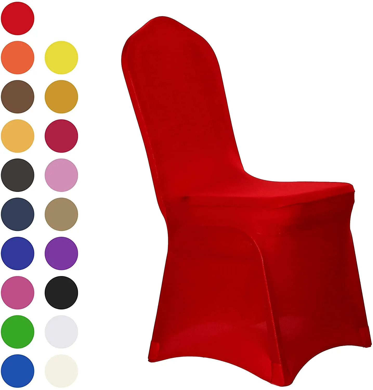 Set of 10. Spandex Dining Room Chair Covers Universal Stretch Chair Slipcovers