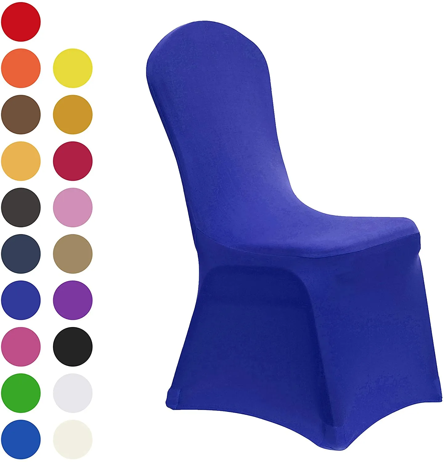 Set of 10. Spandex Dining Room Chair Covers Universal Stretch Chair Slipcovers