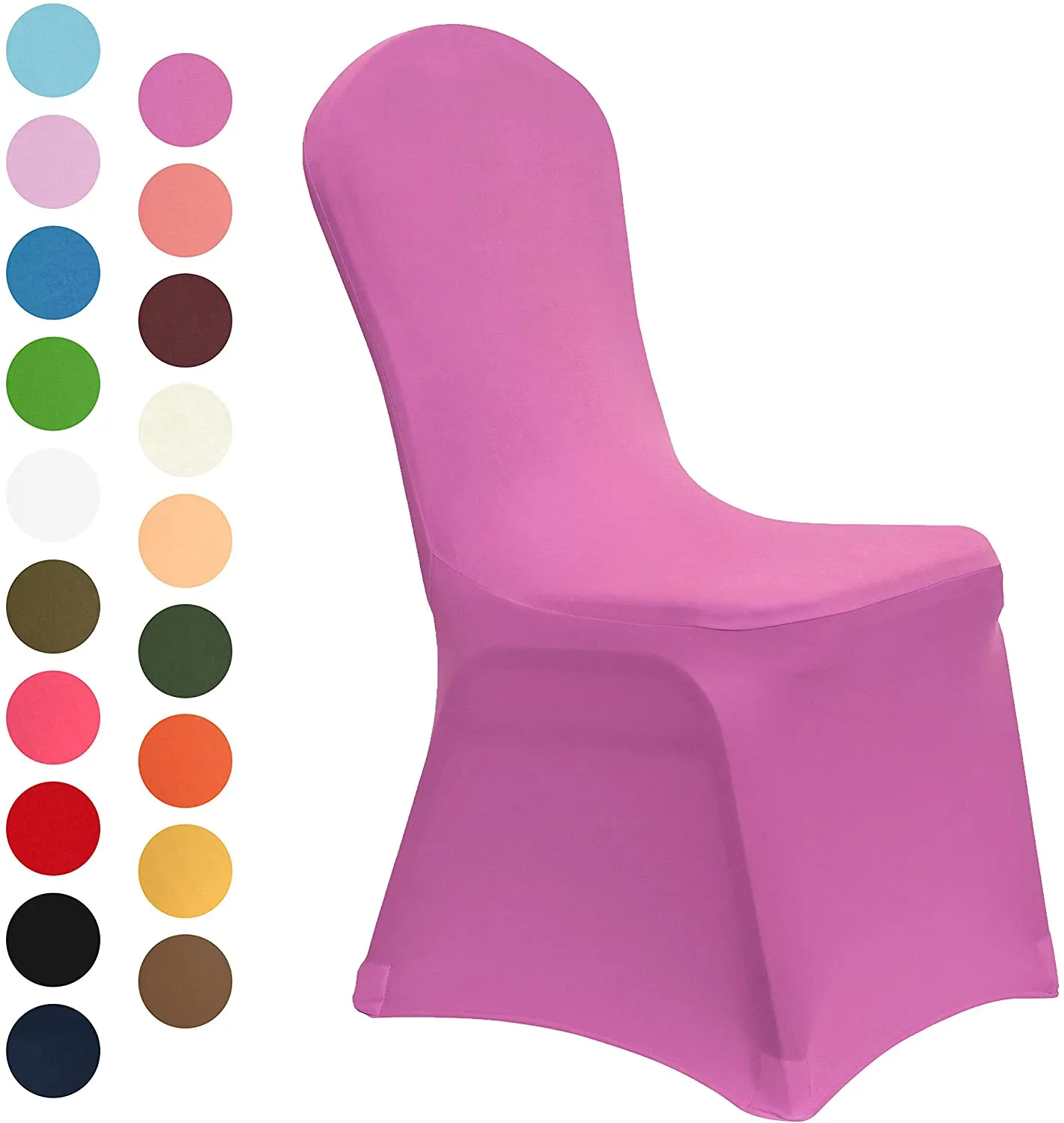 Set of 10. Spandex Dining Room Chair Covers Universal Stretch Chair Slipcovers
