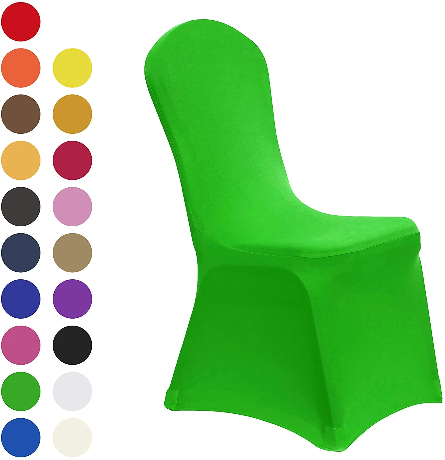 Set of 10. Spandex Dining Room Chair Covers Universal Stretch Chair Slipcovers