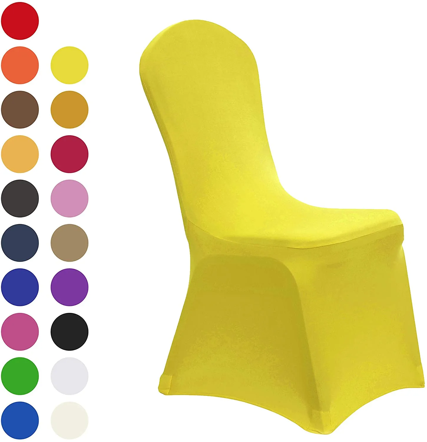 Set of 10. Spandex Dining Room Chair Covers Universal Stretch Chair Slipcovers