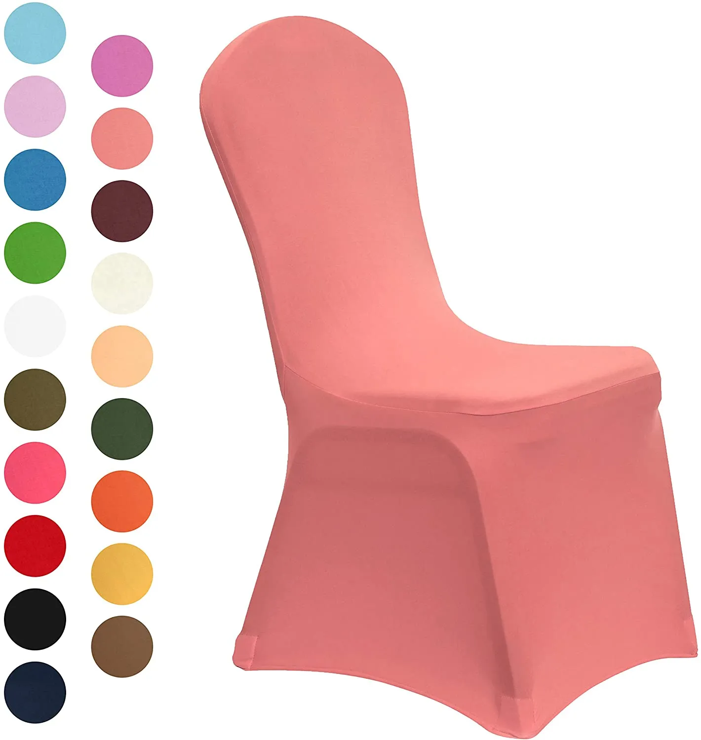 Set of 10. Spandex Dining Room Chair Covers Universal Stretch Chair Slipcovers