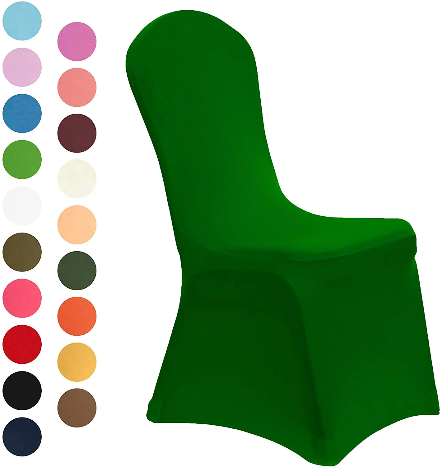 Set of 10. Spandex Dining Room Chair Covers Universal Stretch Chair Slipcovers