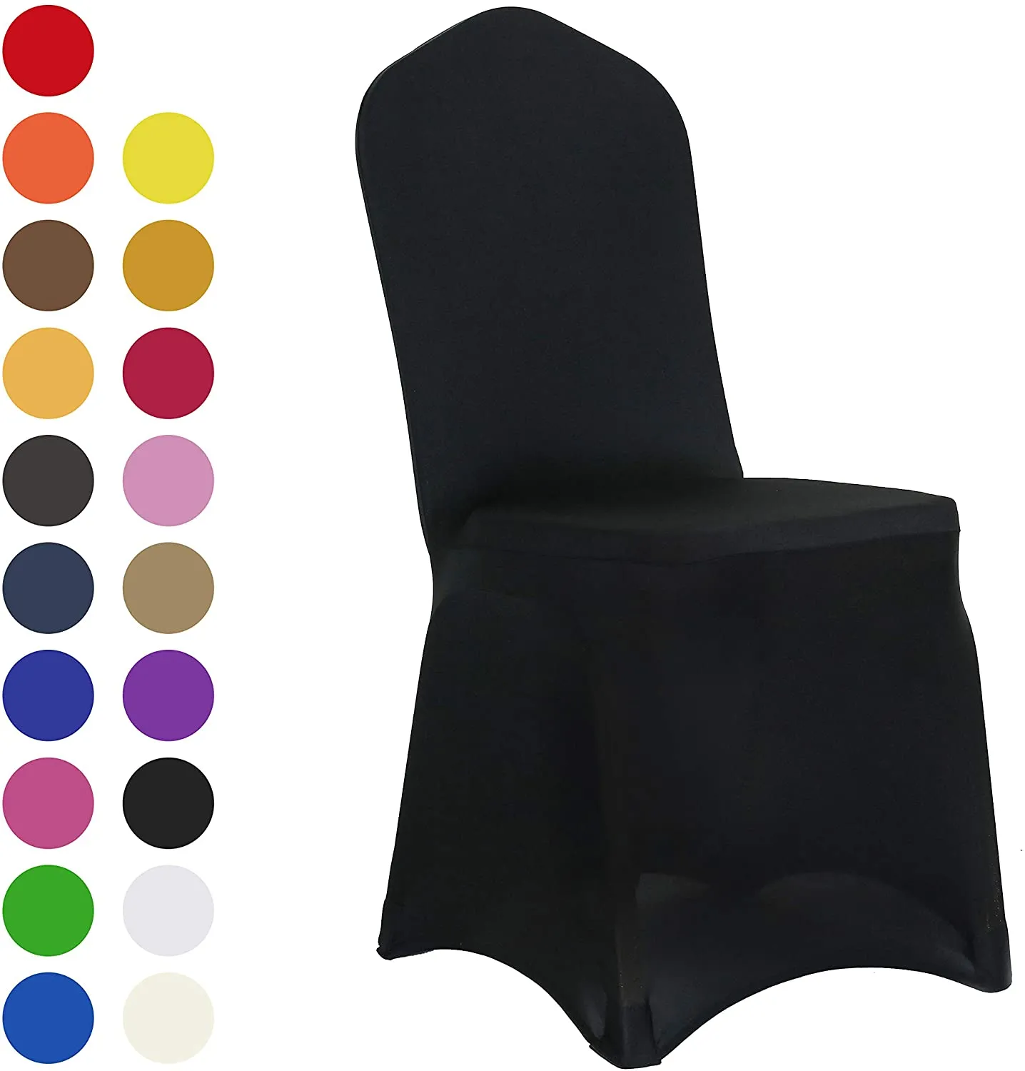 Set of 10. Spandex Dining Room Chair Covers Universal Stretch Chair Slipcovers