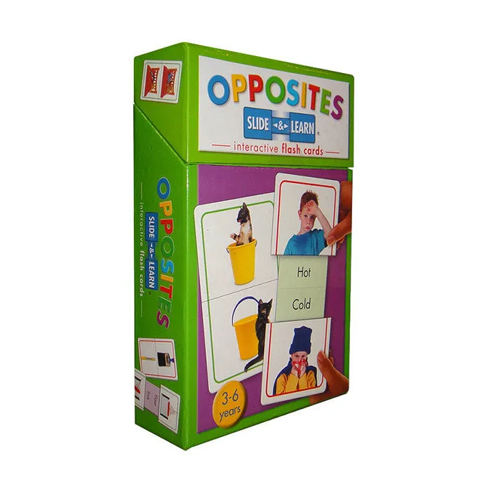 Slide-&-Learn: Opposites<br> <span style="font-size: 11px; font-family:Helvetica,Arial,sans-serif;">Interactive Flash Cards</span>