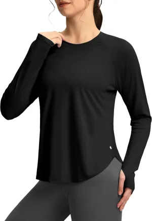 Soothfeel Womens Sun Shirts UPF 50  UV Protection Lightweight Quick Dry Long Sleeve Workout Hiking Tops Outdoor