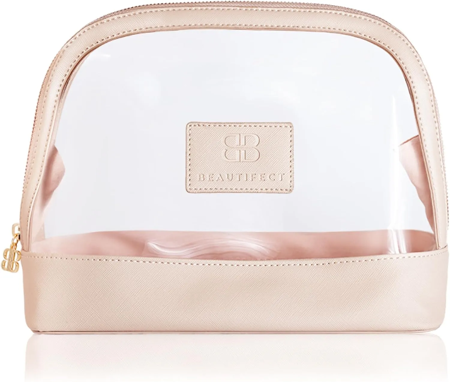 Toiletry Bag - Travel Bag for Toiletries with Vegan Leather & Suede Finish - Durable & Water Resistant With Signature Zip Details - Toiletry Bag for Women