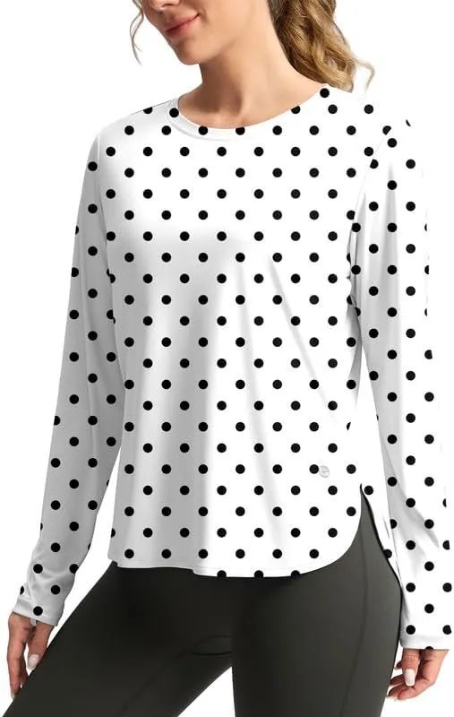 Women's Sun Shirts UPF 50  Long Sleeve UV Protection Shirt Lightweight Quick Dry Workout Hiking Tops for Women