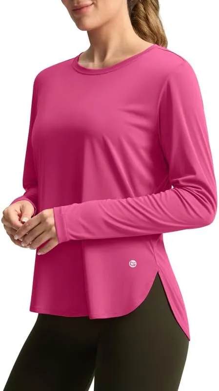 Women's Sun Shirts UPF 50  Long Sleeve UV Protection Shirt Lightweight Quick Dry Workout Hiking Tops for Women