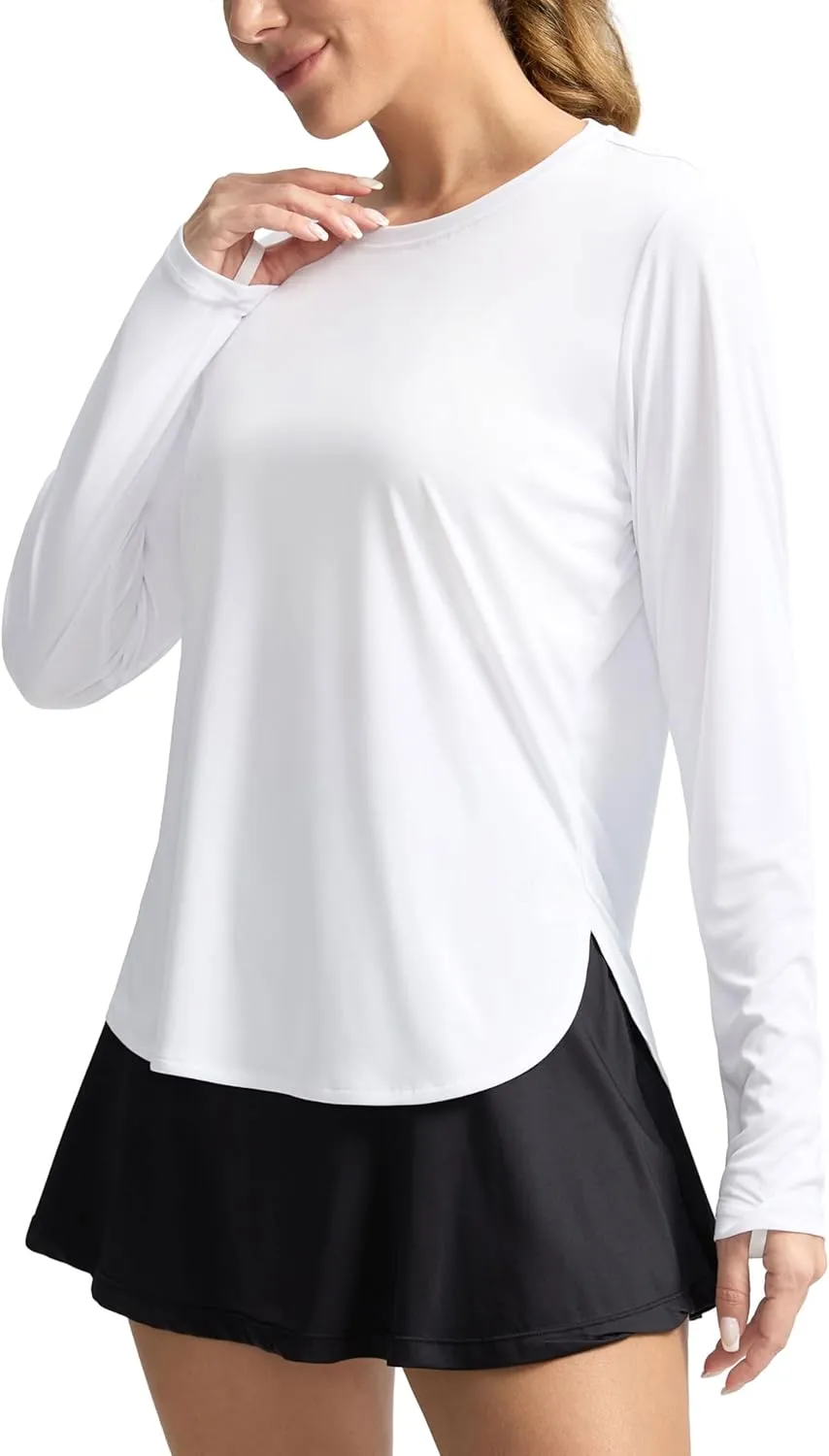 Women's Sun Shirts UPF 50  Long Sleeve UV Protection Shirt Lightweight Quick Dry Workout Hiking Tops for Women