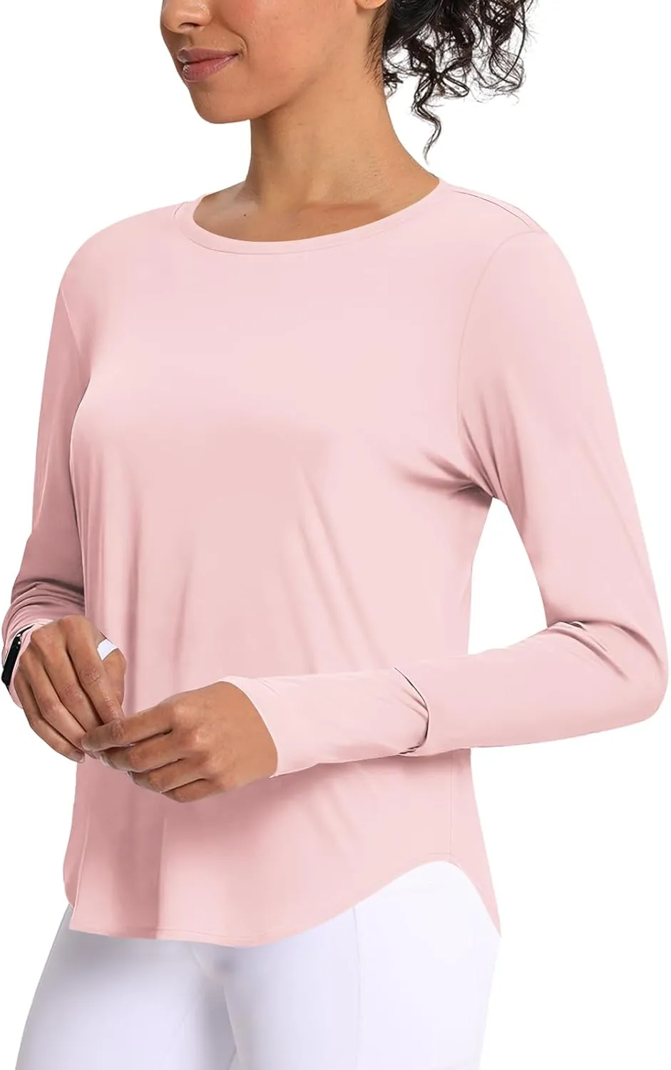 Women's Sun Shirts UPF 50  UV Protection Long Sleeve Rash Guard Lightweight Quick Dry SPF Hiking Tops